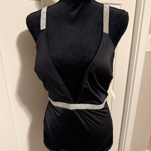 Brand new Victoria's Secret Black blingy one piece swimsuit